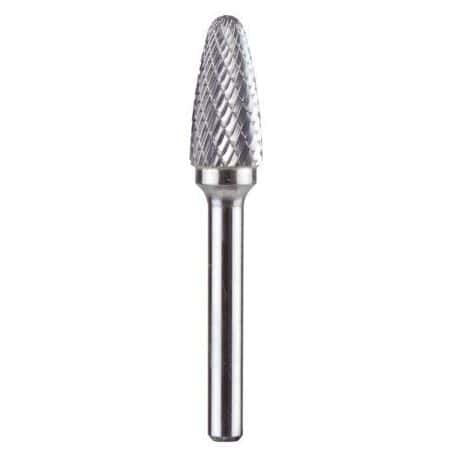 Fraise lime denture croisée pour acier et inox Ogive bout rond