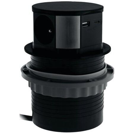 Bloc-prises ronde rétractable  SYNERCIA