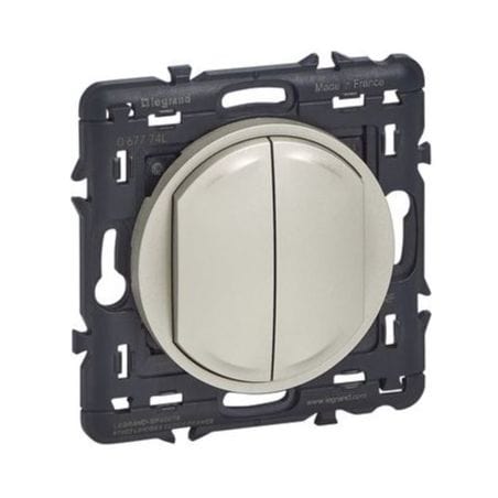 Interrupteur CELIANE double sans fil sans pile LEGRAND LG-067774L