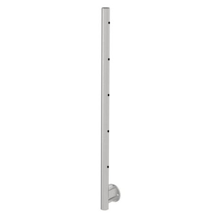Poteau inox pose à l'anglaise Configuration 5 câbles traversants A14-BR100-5H8-F