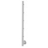 Poteau inox pose à l'anglaise Configuration 5 câbles traversants A14-BR100-5H8-F