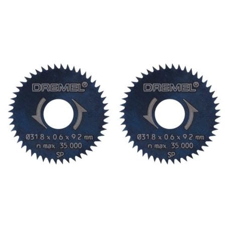 Lot 2 lames à refendre/tronçonner 31,8 mm DREMEL 546 26150546JB DREMEL