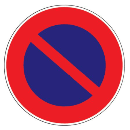 Panneau de signalisation "Défense de stationner " NOVAP