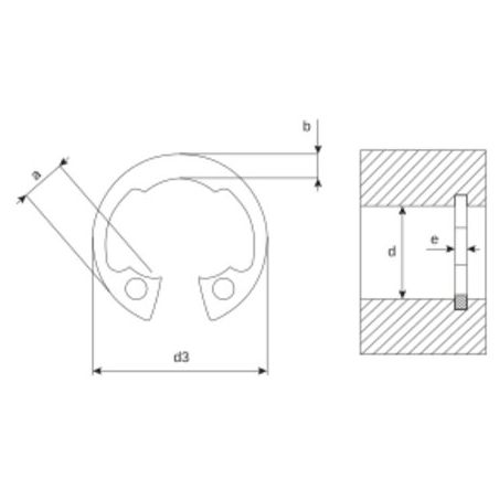 Circlips intérieur Inox A2