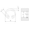 Circlips intérieur Inox A2