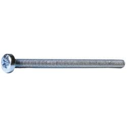 Vis métaux tête cylindrique large pozidriv Acier zingué blanc