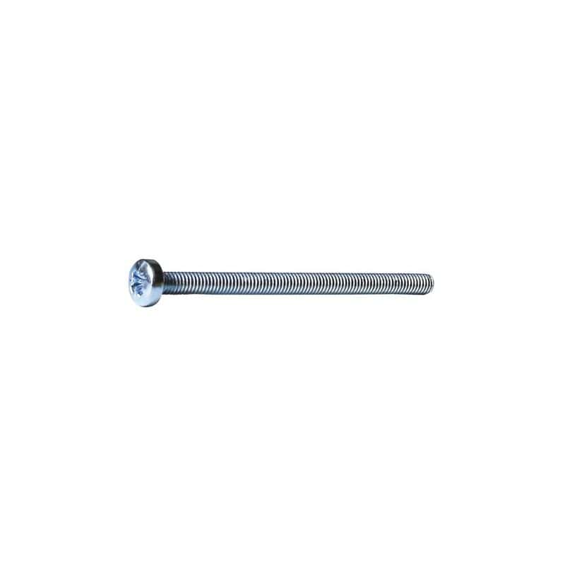 Vis métaux tête cylindrique large pozidriv Acier zingué blanc