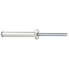 Rivet éclaté aluminium / acier tête plate Tête laquée blanche RAL 9010 10710048120-71910-1 HONSEL