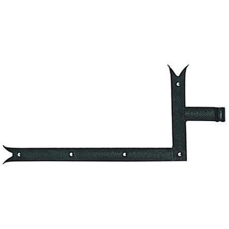 Penture équerre queue de carpe Acier poudré polyester noirBURGAUD