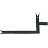 Penture équerre queue de carpe Acier poudré polyester noirBURGAUD