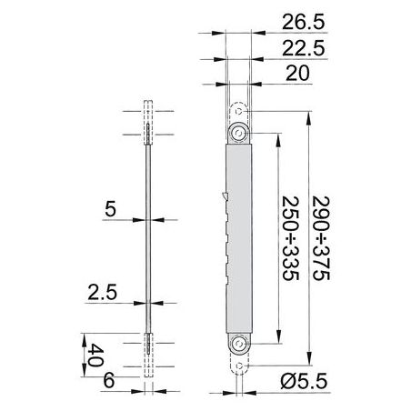 Compas acier 340