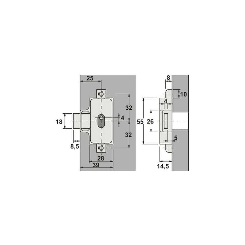 Serrure à espagnolette à cylindre Z23LEHMANN