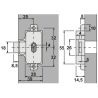 Serrure à espagnolette à cylindre Z23LEHMANN
