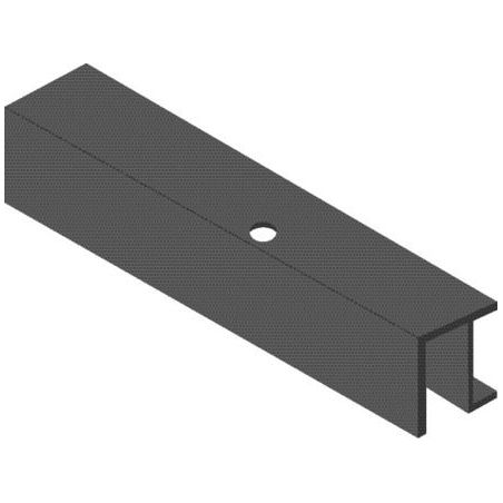 Rail haut pour système 2200 / 40 Pour 1 porte épaisseur de 19 à 25 mm 2200/2A