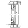Garniture 310 1 porte coulissante 10403107 KRONA KOBLENZ