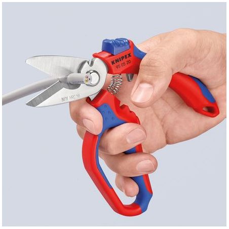 Ciseaux d'électricien coudés 95 05 20 SB KNIPEX