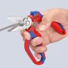 Ciseaux d'électricien coudés 95 05 20 SB KNIPEX