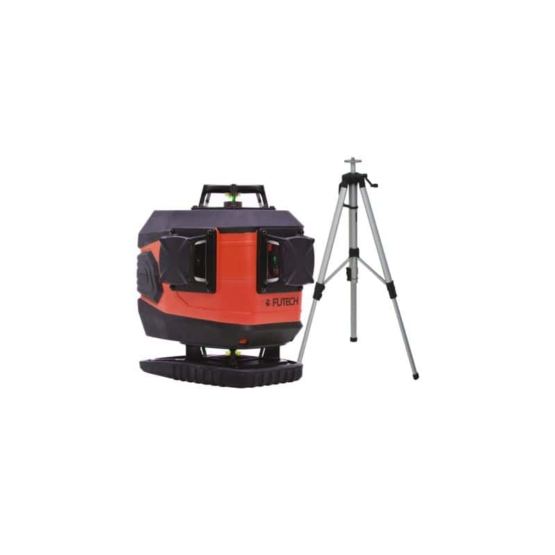 Niveau laser croix et lignes vert MULTICROSS 4D ELECTRONIC + Trépied 034.4DE-P FUTECH