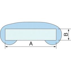 Profil de main courante en pvc 700061-054