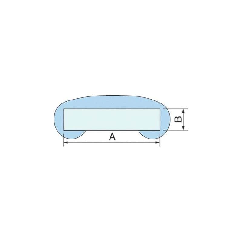 Profil de main courante en pvc 700061-054