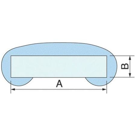 Profil de main courante en pvc 700061-054