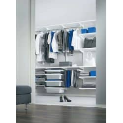 Crémaillère double perforation sparring Laqué époxy blanc 400810 ELFA