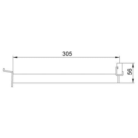 Support barre de penderie loft 1 LHSUPBP SOFADI
