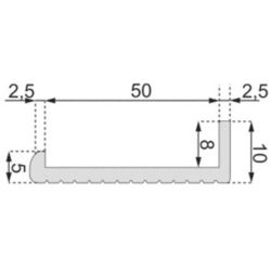 Profil PVC rigide 00132 FERMOD