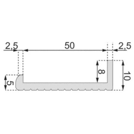 Profil PVC rigide 00132 FERMOD