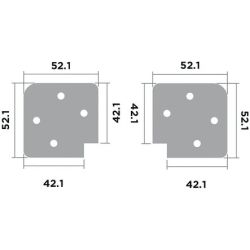 Equerre d'assemblage d'angle CFV005
