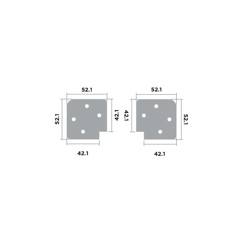 Equerre d'assemblage d'angle CFV005