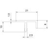 Profil de cadre pour façades Bordure 8 mm 901194.61.00 2500,0