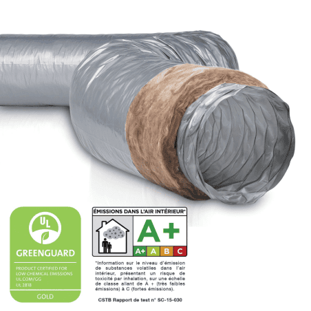 Gaine PVC souple ECOSOFT avec isolation thermique NATHER