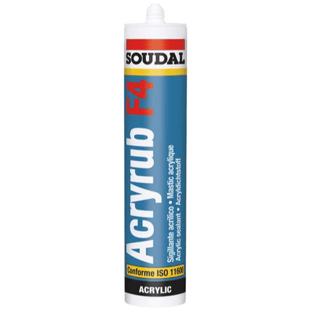 Mastic acrylique Acryrub F4 BLANC x24 SOUDAL 120659