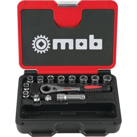 Coffret de douilles traversantes a cliquet 14 pieces MOB