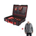 Lot packout électricien + veste chauffante MILWAUKEE