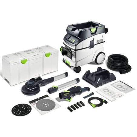 Kit ponceuse mur et plafond PLANEX LHS 2 225 EQI + aspirateur CTL 36-SET FESTOOL 578424