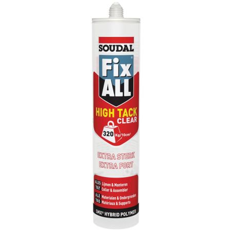 Mastic-colle MS polymère FIX ALL High Tack Carton x12 SOUDAL