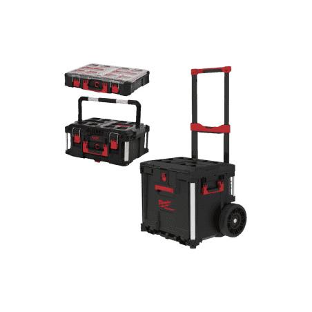 Packout 3 pièces Trolley + coffret large + organisateur MILWAUKEE 4932498984