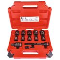 Coffret douilles à choc 1/2" 13 pièces MILWAUKEE 4932480456