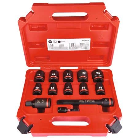 Coffret douilles à choc 1/2" 13 pièces MILWAUKEE 4932480456