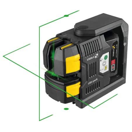 Niveau laser 2 lignes vert 12 V LAX 500 G STABILA