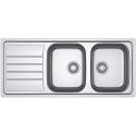 Evier inox FLASH 2 cuves FRANKE