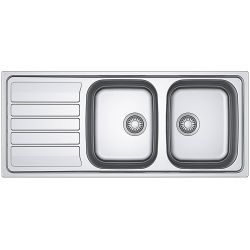 Evier inox FLASH 2 cuves...