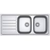 Evier inox FLASH 2 cuves FRANKE