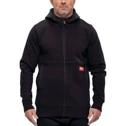 Sweat zippé à capuche Grid...