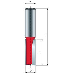 Mèche droite Ø 12 mm - Ø Q...