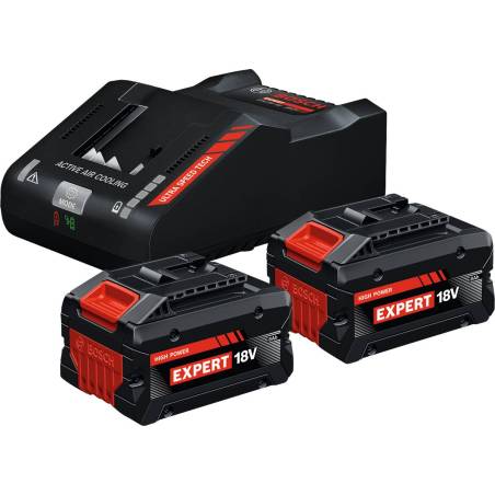 Pack 2 batteries 18V 8Ah + 1 chargeur 18V BOSCH EXPERT 1600A0373T
