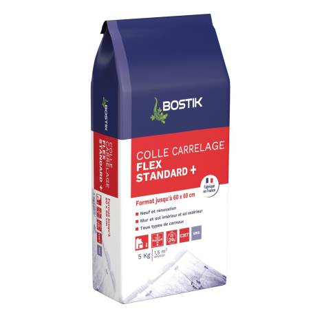 Colle Flex Standard+ tous carreaux 5kg BOSTIK 30631087