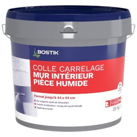 Colle carrelage mur intérieur en pâte BOSTIK